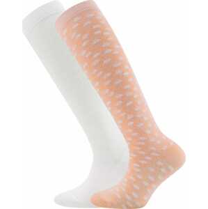 EWERS Ponožky  lososová / bílá