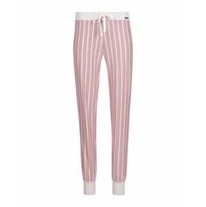 Skiny Pyžamové kalhoty nebeská modř / růžová / bílá