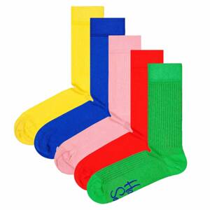 Happy Socks Ponožky  královská modrá / limone / světle růžová / světle červená