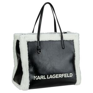 Karl Lagerfeld Nákupní taška  černá / bílá
