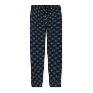 SCHIESSER Pyžamové kalhoty  tmavě modrá / bílá