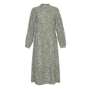 MOSS COPENHAGEN Košilové šaty 'Jenica Morocco' světlemodrá / zelená