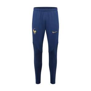 NIKE Sportovní kalhoty  marine modrá / zlatá