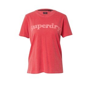 Superdry Tričko 'Vintage' melounová / pastelově červená