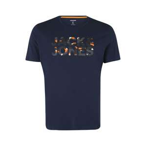 Jack & Jones Plus Tričko  béžová / námořnická modř / khaki / oranžová