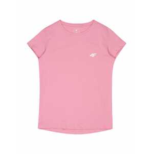 4F Funkční tričko  světle růžová / bílá