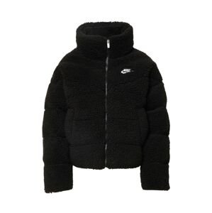 Nike Sportswear Zimní bunda černá / bílá