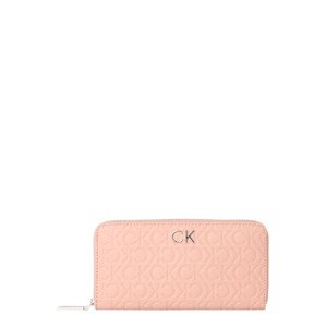 Calvin Klein Peněženka pastelově růžová / stříbrná