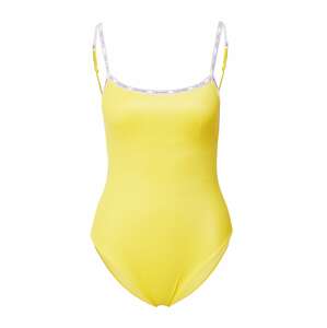 Calvin Klein Swimwear Plavky žlutá / černá / bílá