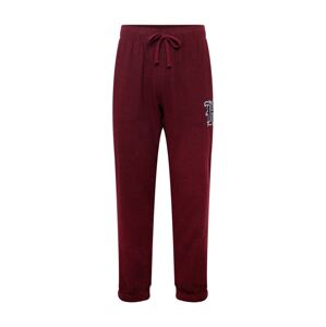 HOLLISTER Pyžamové kalhoty  karmínově červené / černá