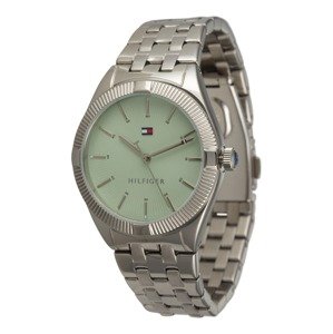 TOMMY HILFIGER Analogové hodinky  pastelově zelená / stříbrná