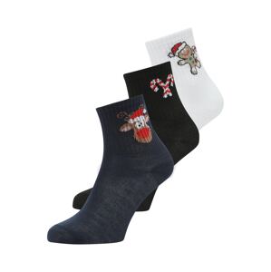 PIECES Ponožky 'CALLY'  námořnická modř / hnědá / černá / bílá