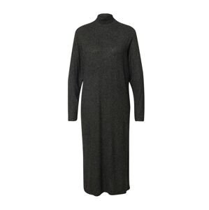 UNITED COLORS OF BENETTON Úpletové šaty  šedá / černá