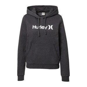 Hurley Sportovní mikina  černá / bílá