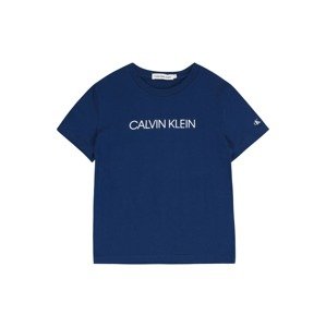 Calvin Klein Jeans Tričko  námořnická modř / bílá