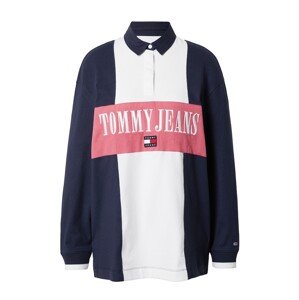 Tommy Jeans Tričko námořnická modř / červená / melounová / bílá