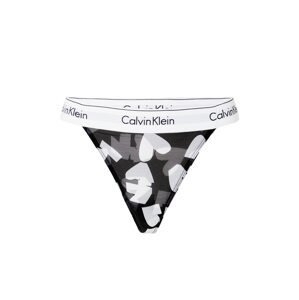 Calvin Klein Underwear Tanga šedá / černá / bílá