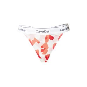 Calvin Klein Underwear Tanga námořnická modř / oranžová / červená / bílá