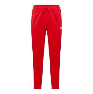 ADIDAS SPORTSWEAR Sportovní kalhoty ohnivá červená / bílá