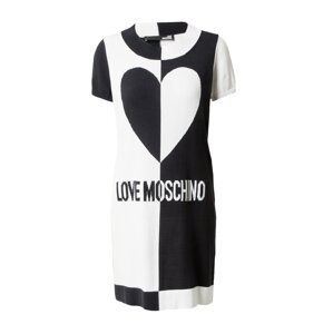 Love Moschino Šaty černá / bílá