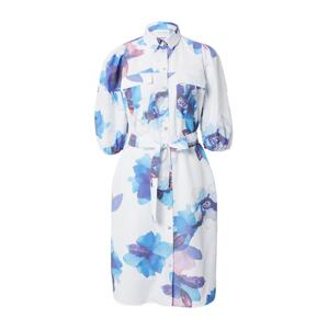 SISTERS POINT Košilové šaty 'MAZA' námořnická modř / světlemodrá / pink / bílá