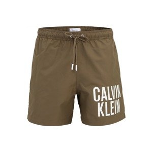 Calvin Klein Underwear Plavecké šortky 'Intense Power' olivová / bílá