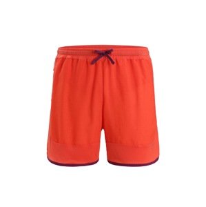 ICEBREAKER Sportovní kalhoty 'ZoneKnit' oranžově červená / černá
