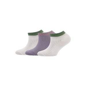 EWERS Ponožky světle šedá / zelená / fialová