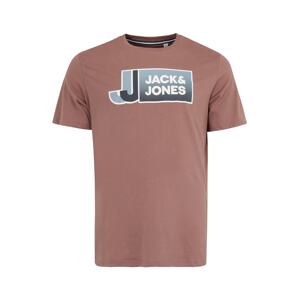 Jack & Jones Plus Tričko  marine modrá / kouřově modrá / bobule / offwhite