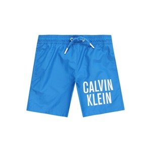 Calvin Klein Swimwear Plavecké šortky modrá / bílá