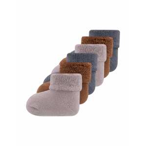 EWERS Ponožky  chladná modrá / hnědá / starorůžová