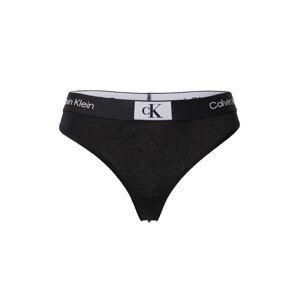 Calvin Klein Underwear Tanga světle šedá / černá