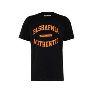BLS HAFNIA Tričko tmavě oranžová / černá