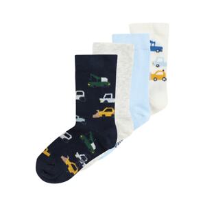 EWERS Ponožky světlemodrá / tmavě modrá / šedý melír / bílá