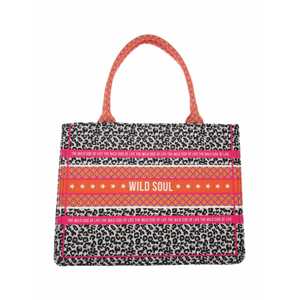 Zwillingsherz Nákupní taška 'Akina'  oranžová / pink / černá / bílá