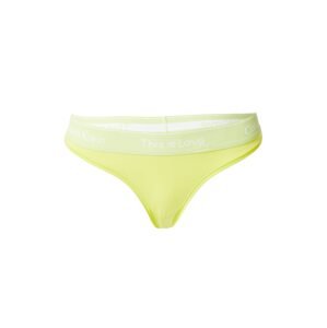 Calvin Klein Underwear Tanga žlutá / limone / bílá