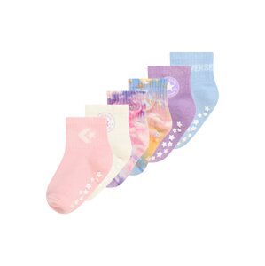 CONVERSE Ponožky světlemodrá / fialová / pink / přírodní bílá