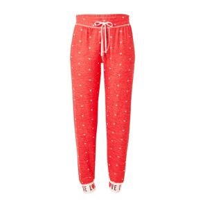 PJ Salvage Pyžamové kalhoty světle červená / černá / bílá