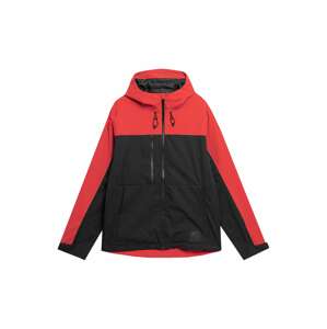 4F Outdoorová bunda červená / černá