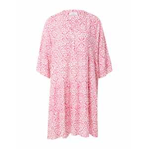 Zwillingsherz Košilové šaty 'Sanne' pink / bílá