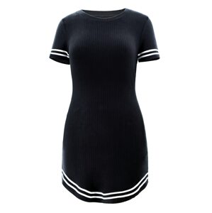 AIKI KEYLOOK Letní šaty 'Firefly' černá / bílá