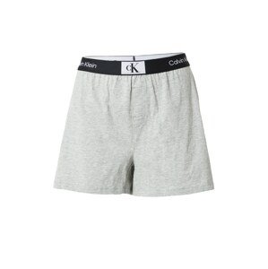 Calvin Klein Underwear Pyžamové kalhoty šedý melír / černá / bílá