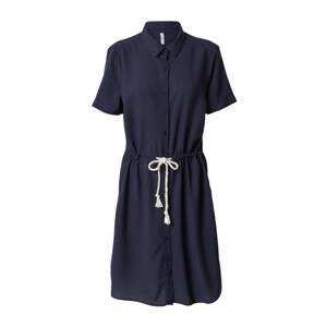 Hailys Košilové šaty 'Glenna' námořnická modř / přírodní bílá