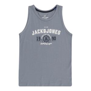 Jack & Jones Junior Tričko 'ANDY'  námořnická modř / chladná modrá / bílá