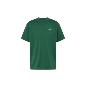 Carhartt WIP Tričko  trávově zelená / bílá