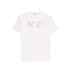 N°21 Tričko světle růžová / bílá