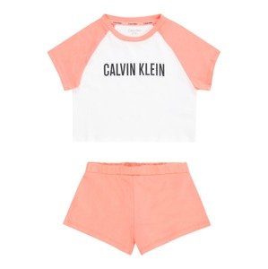 Calvin Klein Underwear Pyžamo pink / černá / bílá