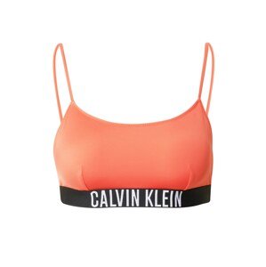 Calvin Klein Swimwear Horní díl plavek oranžově červená / černá / bílá
