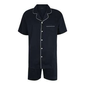 SCHIESSER Pyžamo krátké námořnická modř / bílá