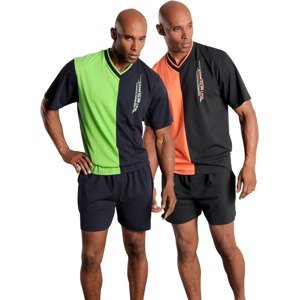 LE JOGGER Pyžamo krátké  svítivě zelená / oranžová / černá